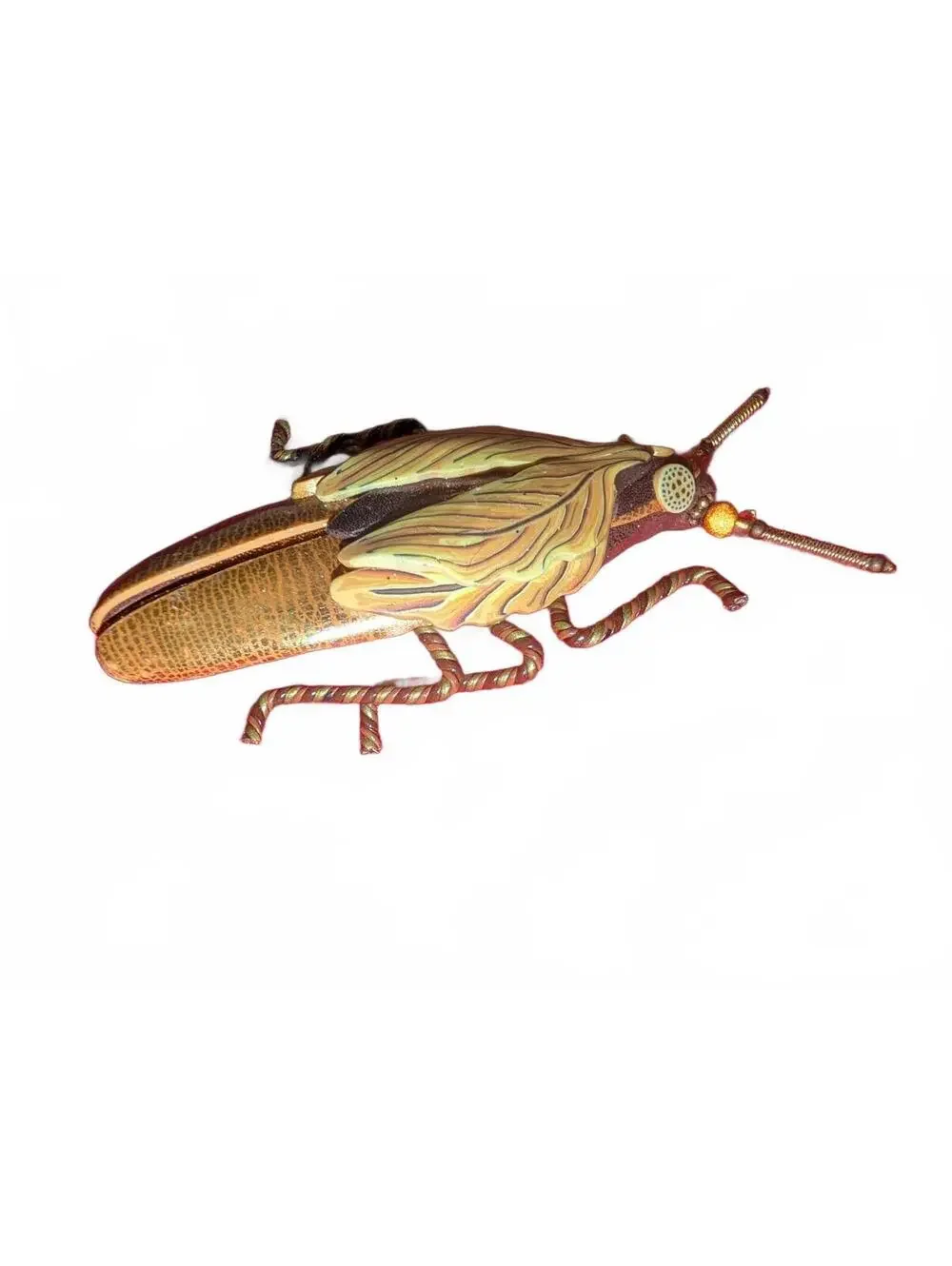 Vintage Joyce Fritz signed Roach Brooch Pin with Twisted Legs